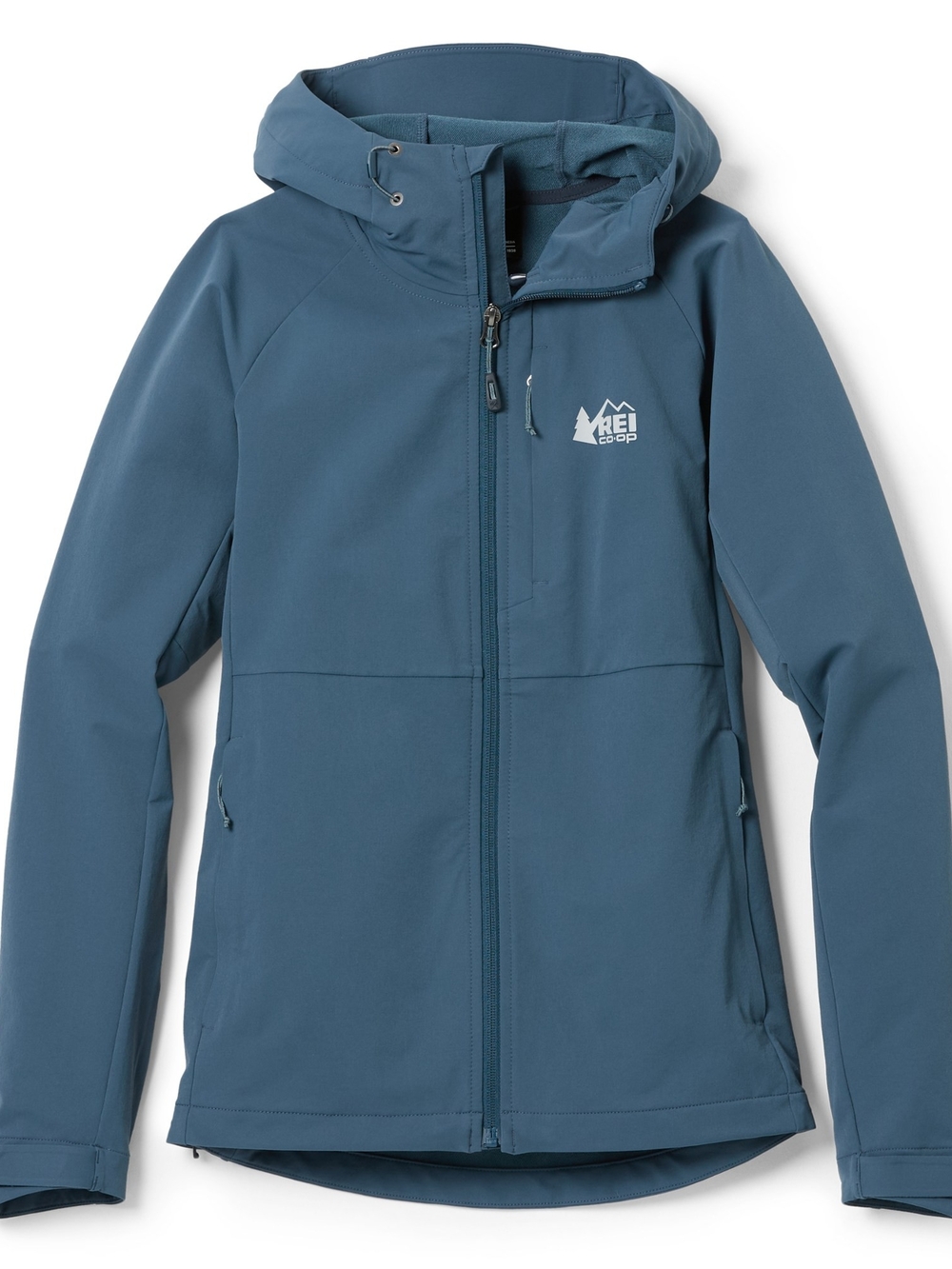 REI Women's  Blue Hooded Softshell Jacket